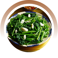 Rau bí xào tỏi