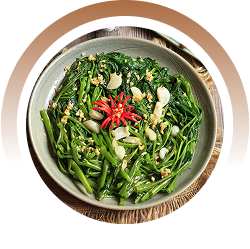 Rau muống xào tỏi